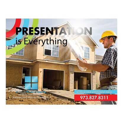 Builders Large Postcard Front Design