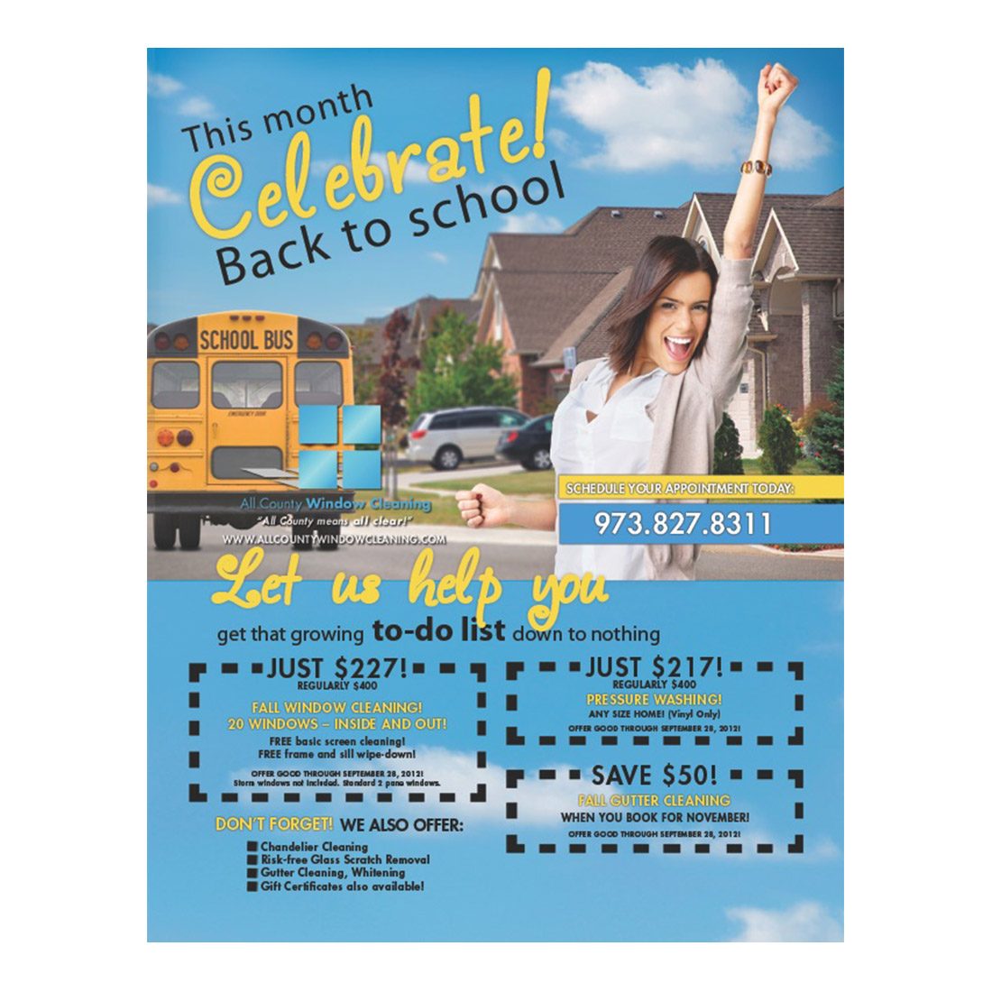 Celebrate Back To School Design Suite - Color Flyer - Front View