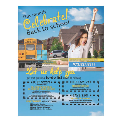 Celebrate Back To School Design Suite - Color Flyer - Front View