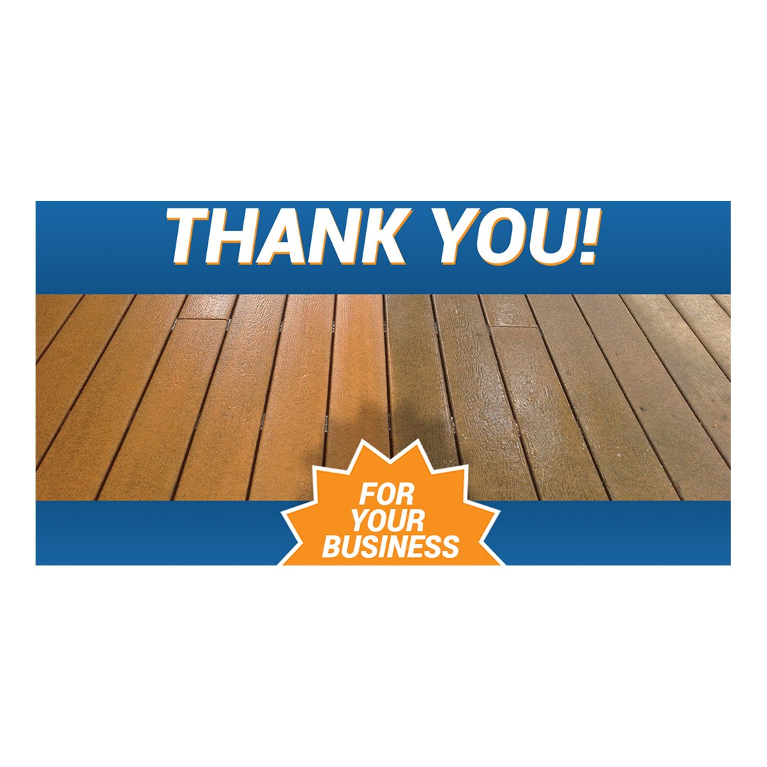 Deck Cleaning Thank You Design Suite - Facebook Ad View