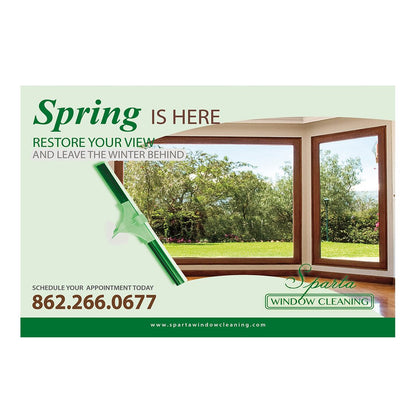 Spring Is Here Small Postcard Front Design