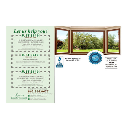 Spring Is Here Small Postcard Back Design