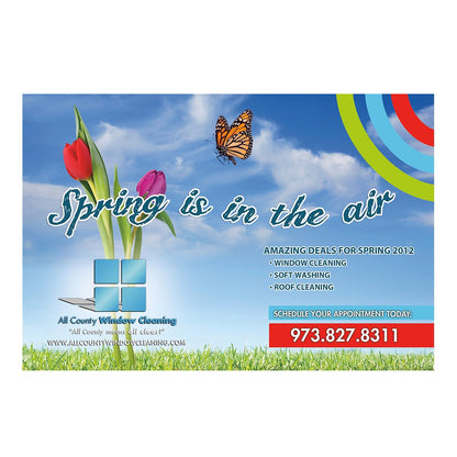 Spring Is In The Air Small Postcard Front Design