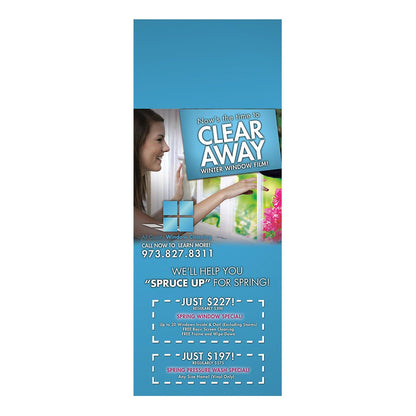 Clear Away Winter Film Design Suite - Doorhanger - Front View