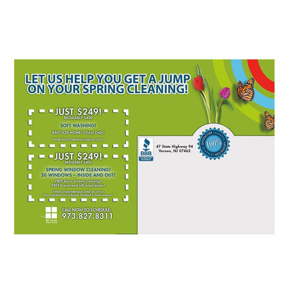 Spring Is In The Air Small Postcard Back Design