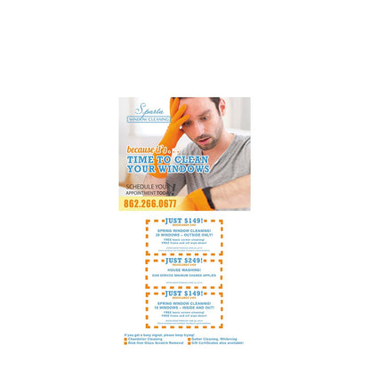 It's Time To Clean Your Windows Design Suite - Doorhanger - Front View