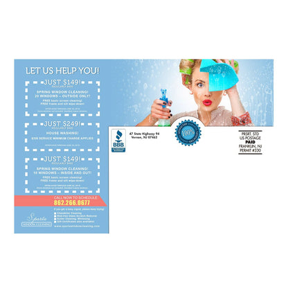 She Does Small Postcard Back Design