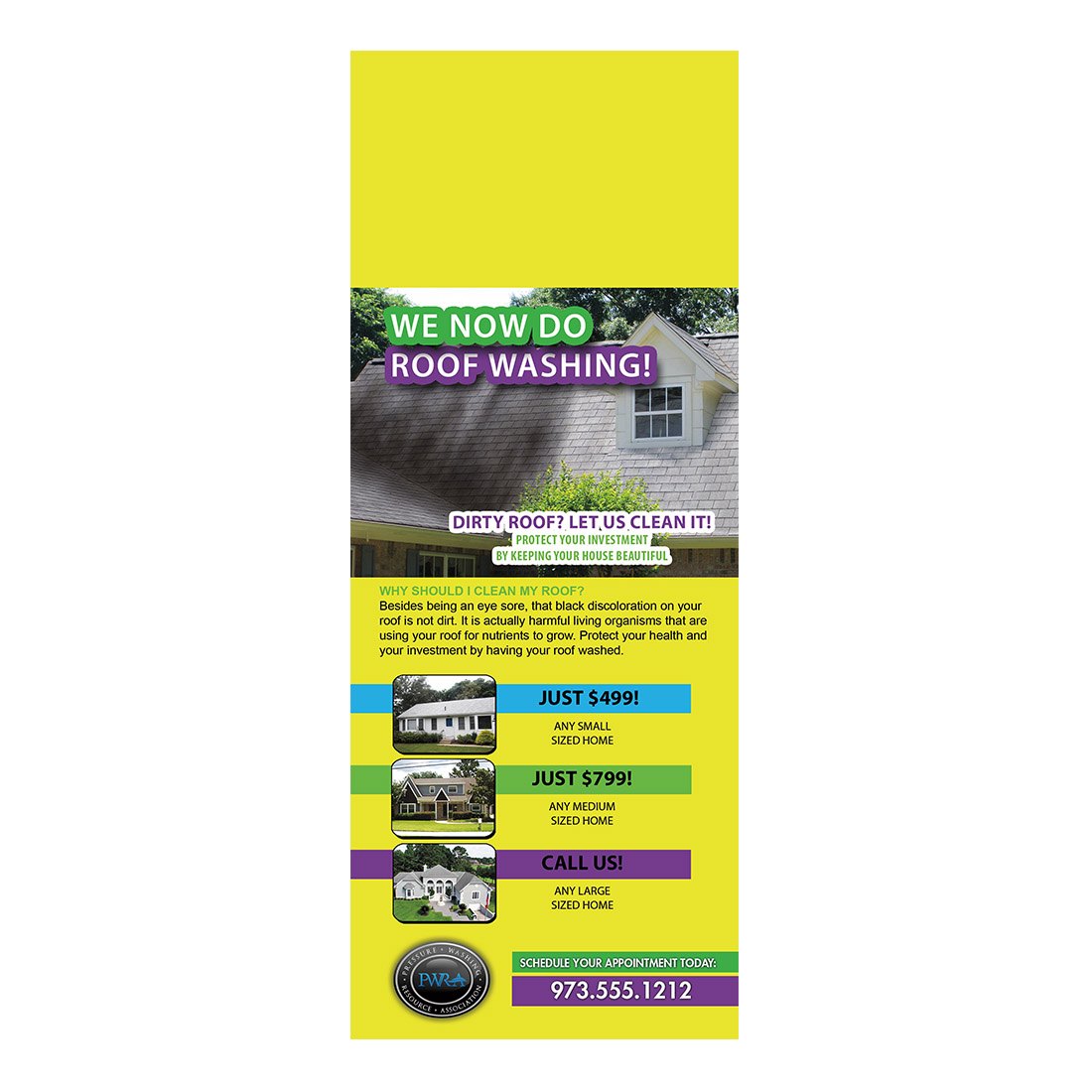 We Do Roof Washing Design Suite - Doorhanger - Front View