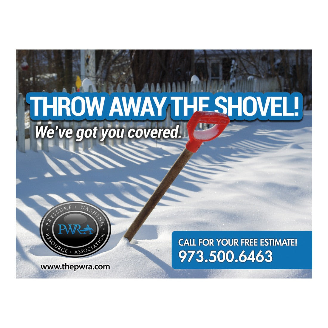 Throw Away The Shovel Design Suite - Large Postcard - Front View