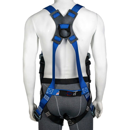 Sky Genie Full Body Aether Harness - On Mannequin - Back View