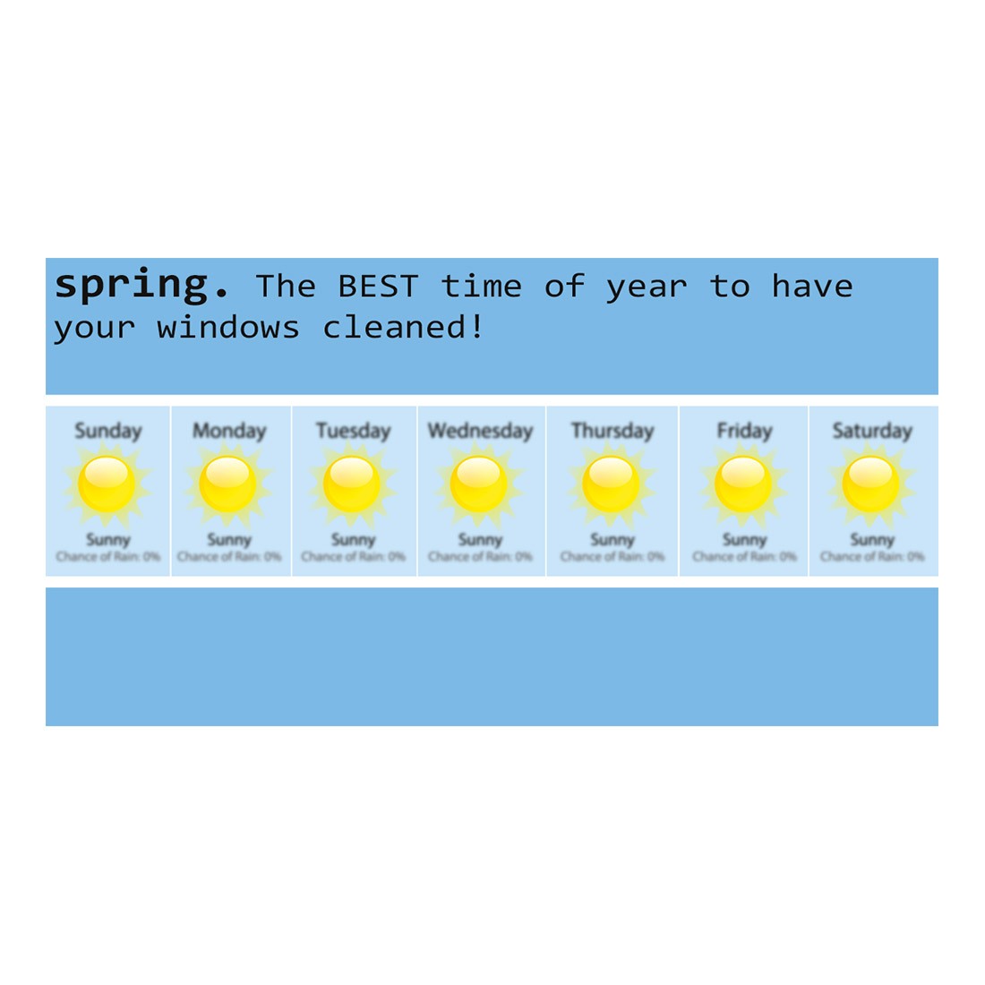 Spring Weather Forecast Facebook Ad