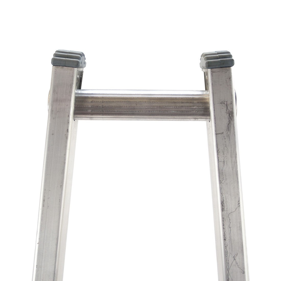 Metallic Ladder Aluminum Open Top Section - 6 Foot - Plug Close-Up View