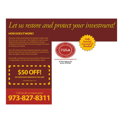 Superior Restoration Large Postcard Back Design