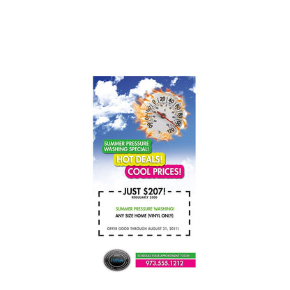 Hot Deals Cool Prices Door Hanger