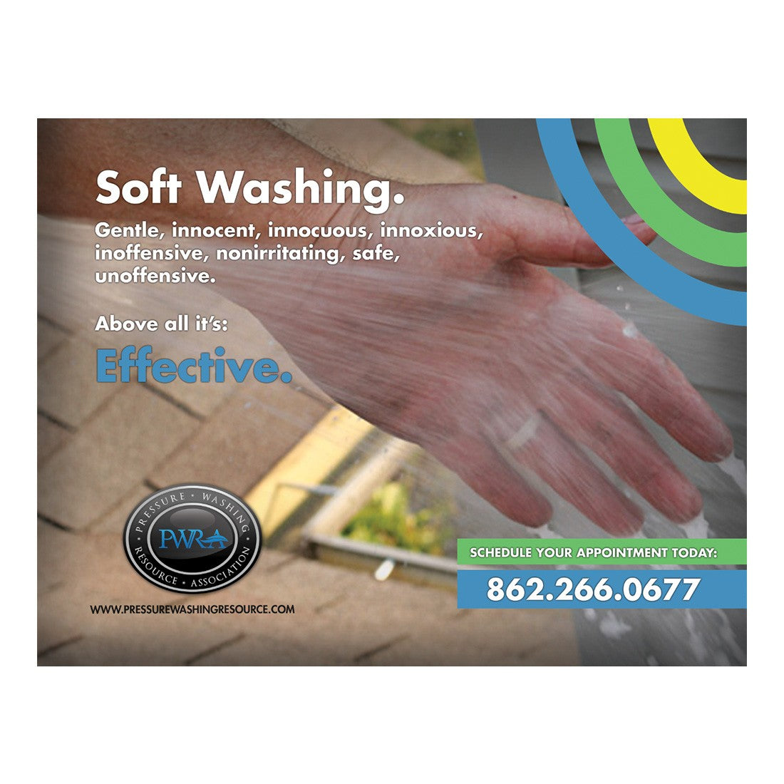 Soft Washing Large Postcard Front Design