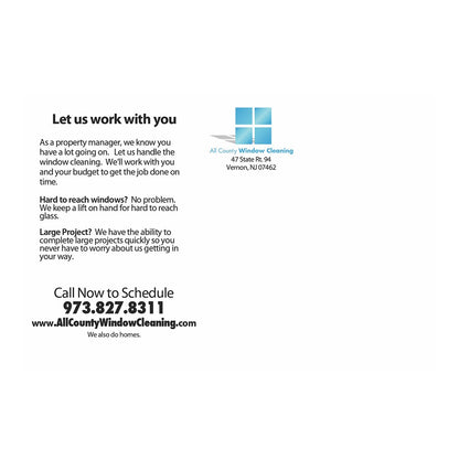 Property Manager Design Suite - Small Postcard - Back View