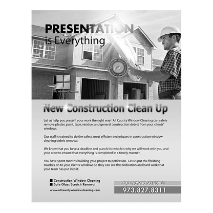 Builders Black And White Flier