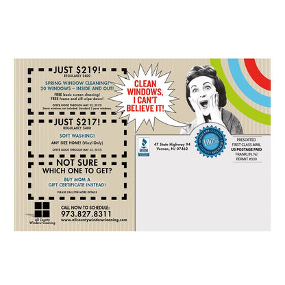 Give Mom A Break Small Postcard Back View