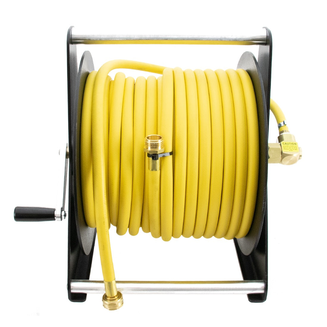 Tucker Hand Carry Reel - 150 Foot - Yellow - Front View