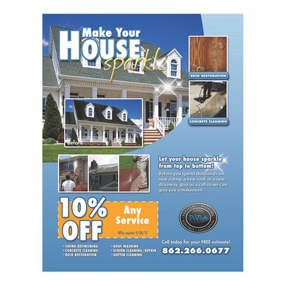 Make Your House Sparkle Color Flier