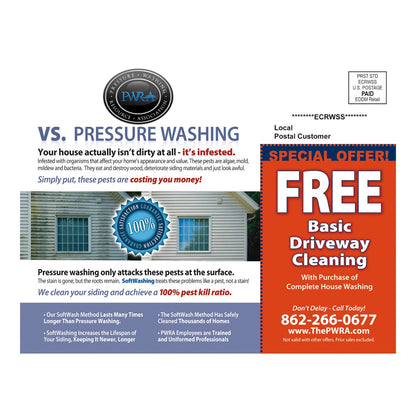 Clean Up Siding Design Suite - Large Postcard - Back View
