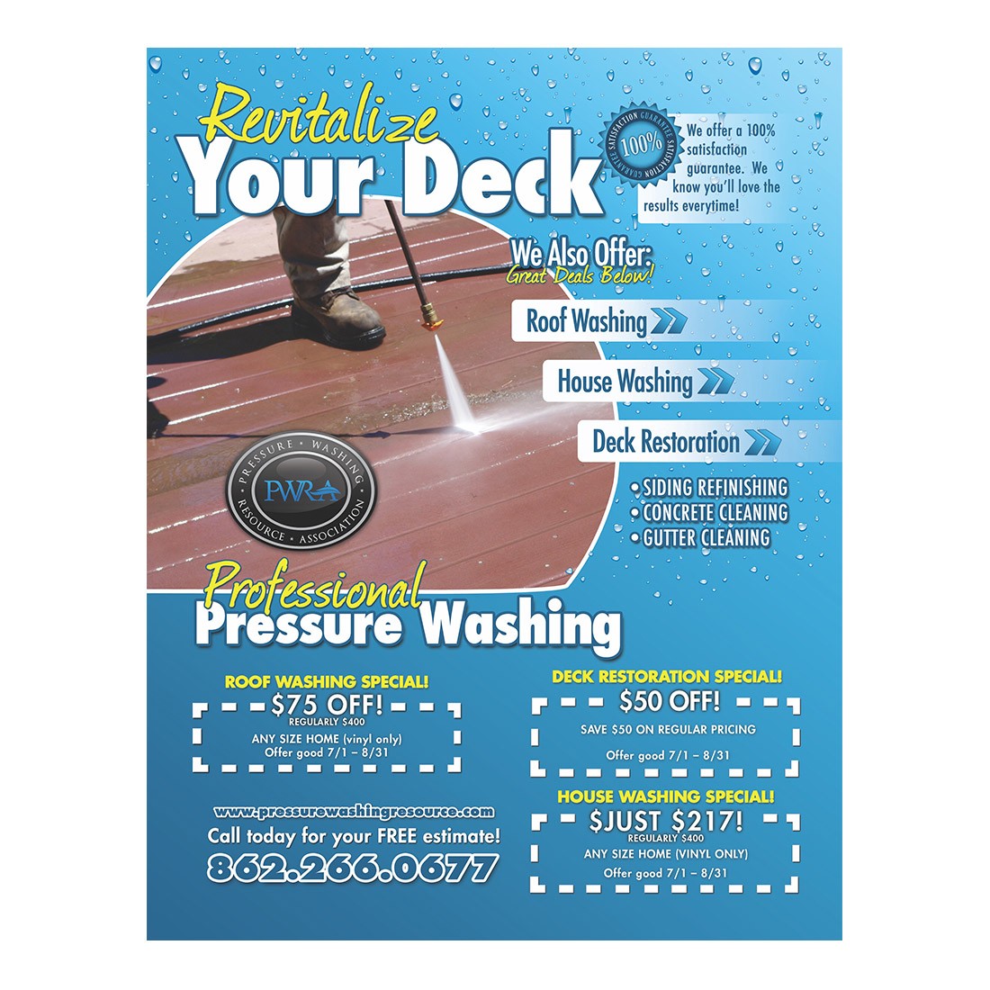 Revitalize Your Deck Color Flier