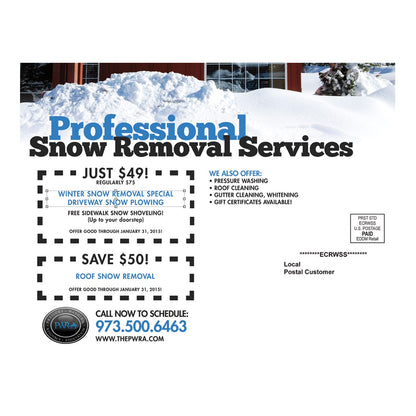 Got Snow Design Suite - Large Postcard - Back View