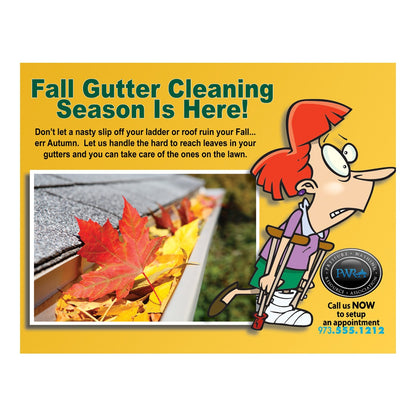 Don't Ruin Your Fall Large Postcard Front Design