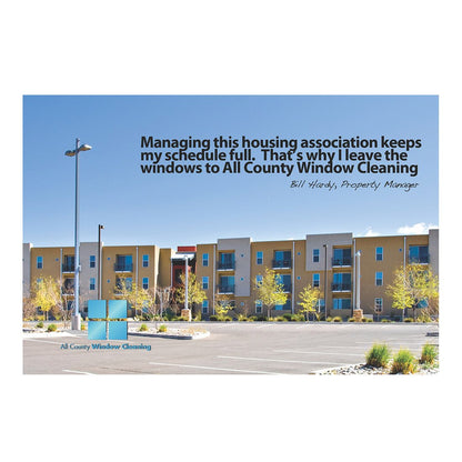 Housing Association Manager Design Suite - Small Postcard - Front View