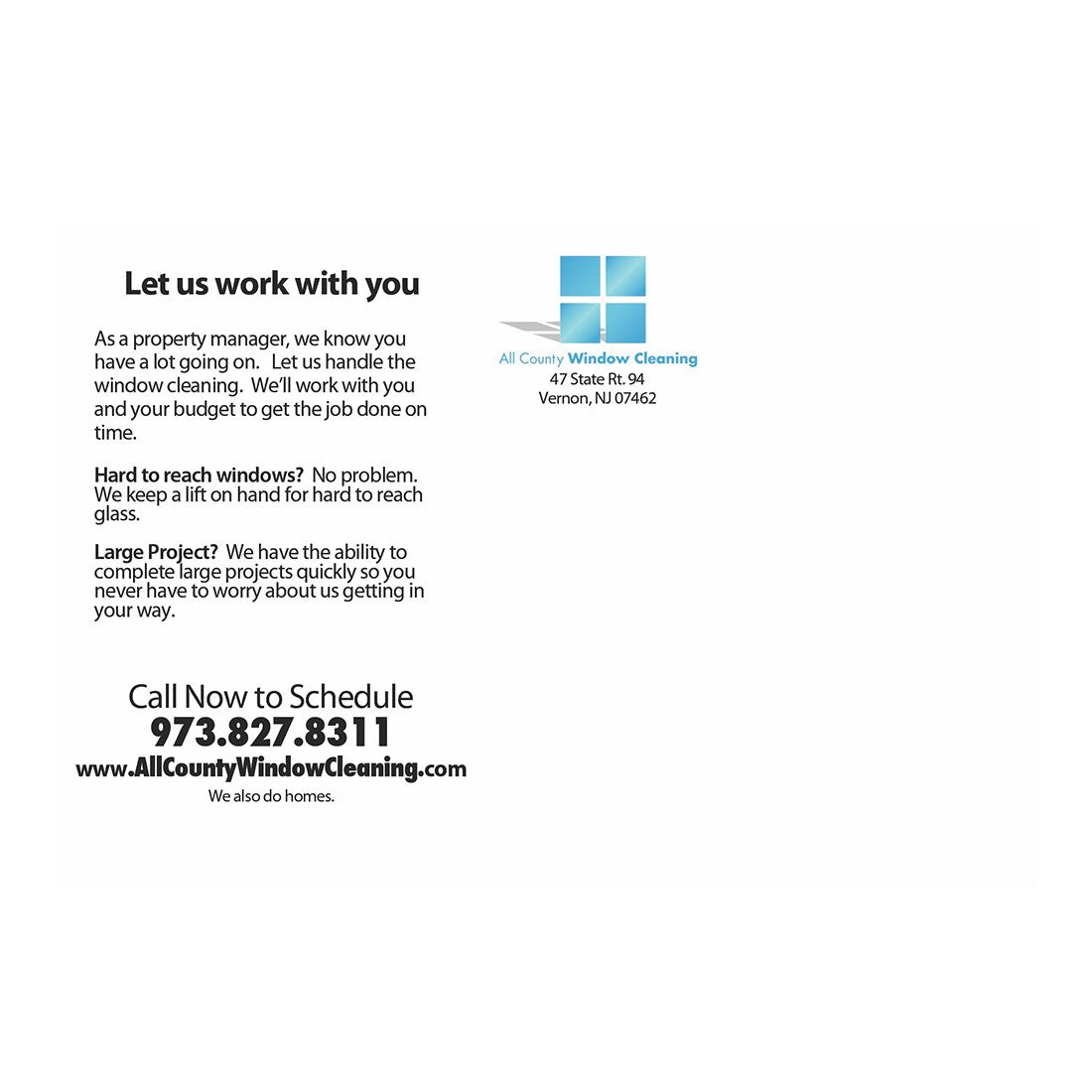 Housing Association Manager Design Suite - Small Postcard - Back View