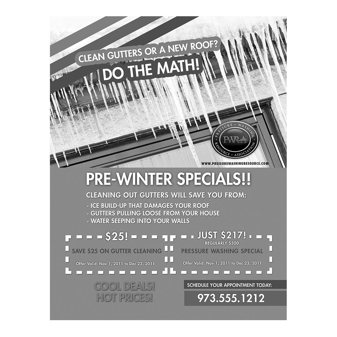Do The Math Black And White Flier