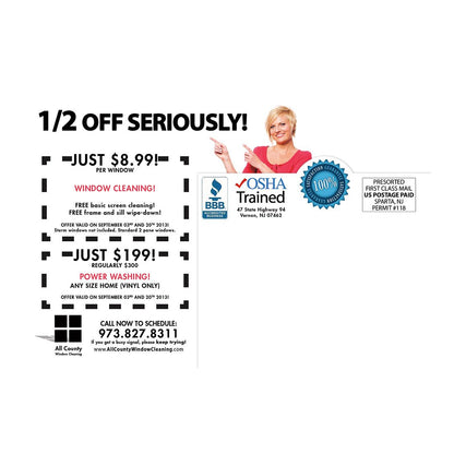 Half Off Dates Design Suite - Small Postcard - Back View