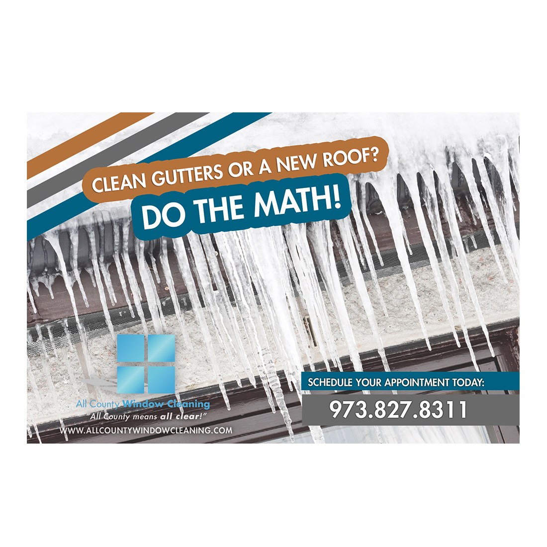 Do The Math Small Postcard Front Design