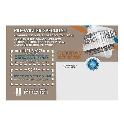 Do The Math Small Postcard Back Design