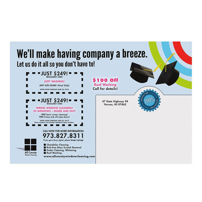 Graduation Party Small Postcard Back Design