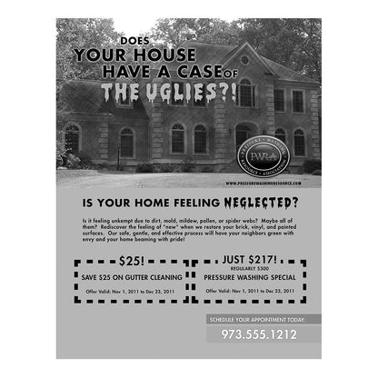 Case Of The Uglies Black And White Flier