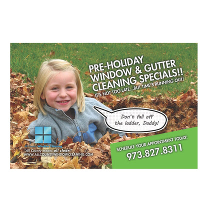 Don't Fall Off The Ladder Design Suite - Small Postcard - Front View