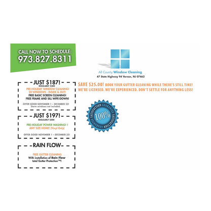 Don't Fall Off The Ladder Design Suite - Small Postcard - Back View