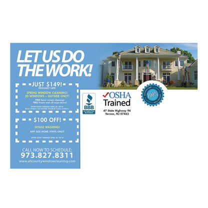 Dirty House, Clean It Up Design Suite - Small Postcard - Back View