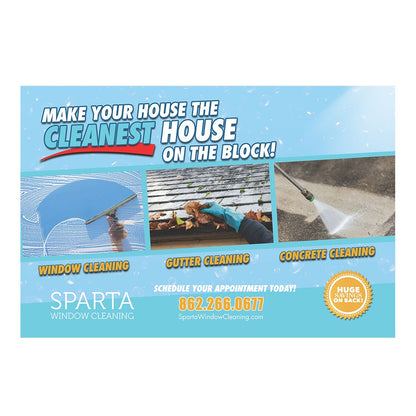 Cleanest On The Block Photo Strip Version 2 Small Postcard Front Design