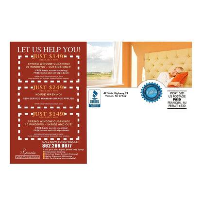 Better Than Clean Sheets Small Postcard Back Design