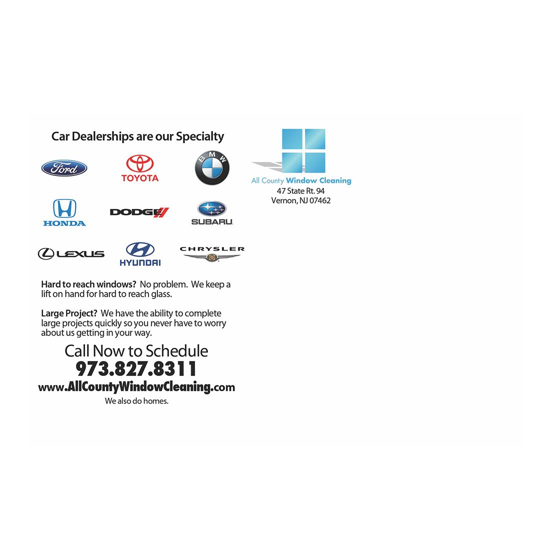 Car Dealership Design Suite - Small Postcard - Back View