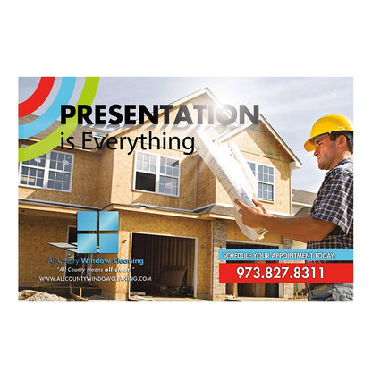 Builders Small Postcard Front Design