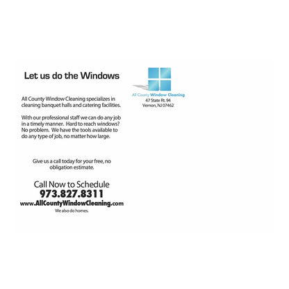 Banquet Hall Design Suite - Small Postcard - Back View