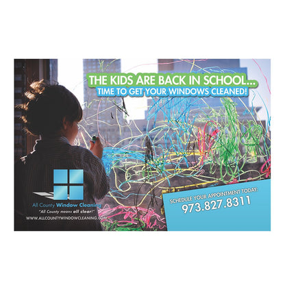 Kids Are Back In School Small Postcard Front Design