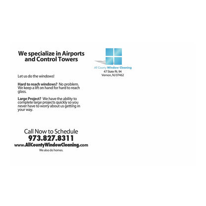 Airports and Towers - Postcard Small - Back View