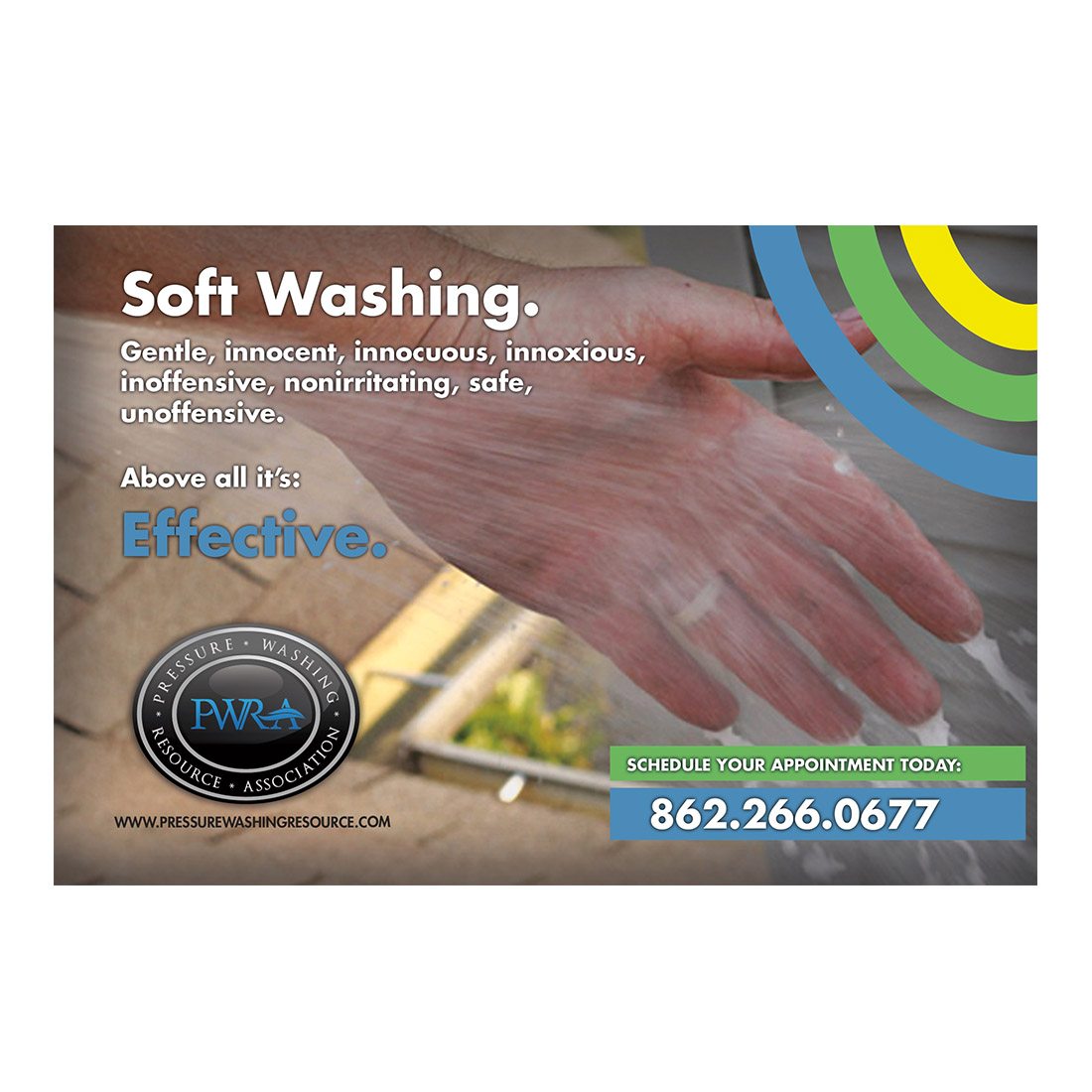 Soft Washing Small Postcard Front Design