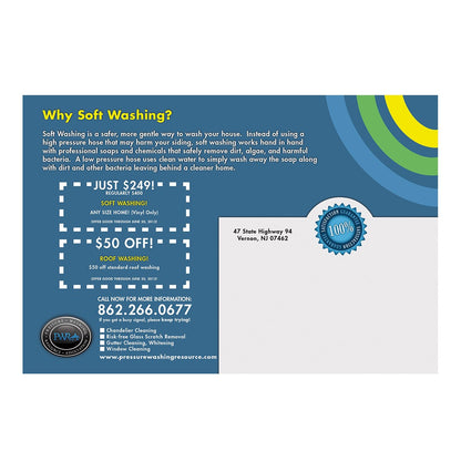 Soft Washing Small Postcard Back Design