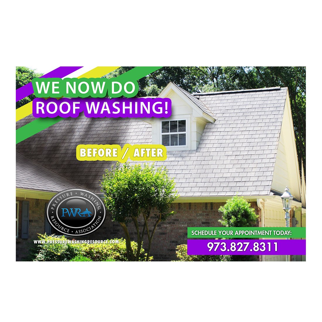 We Do Roof Washing Design Suite - Small Postcard - Front View