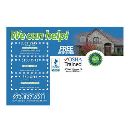 Restore Your Home Small Postcard Back Design